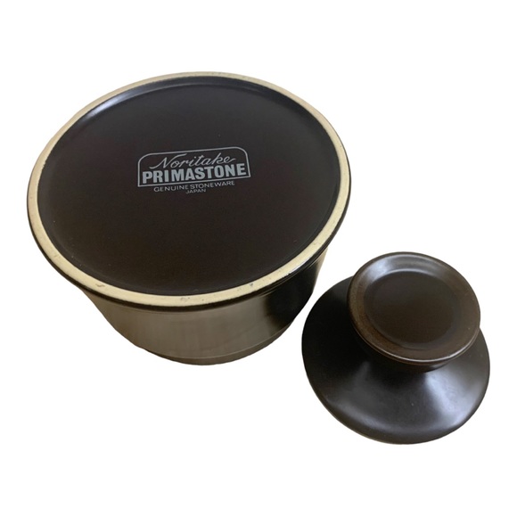 VTG Noritake Campobello Lidded Sugar Bowl & Two Coffee Tea Cups Mugs Stoneware - Picture 8 of 16